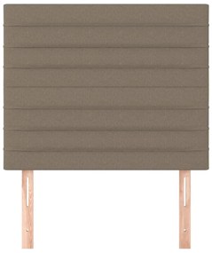vidaXL Κεφαλάρι Κρεβατιού Μπεζ 80x5x118/128 εκ. Ύφασμα