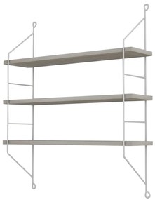 ΡΑΦΙΕΡΑ ΤΟΙΧΟΥ ACHALA ΜΕΛΑΜΙΝΗΣ  SONOMA 60x15x68Y εκ.