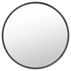 Καθρέφτης Τοίχου Ombra Στρόγγυλος Μαύρο 60x5x60 εκ. 60x5x60εκ - Μαύρο
