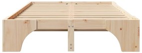 vidaXL Κρεβάτι 120x200 εκ. από μασίφ ξύλο πεύκου