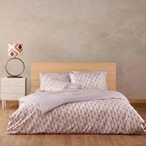 Παπλωματοθήκη Crystal 14 (Σετ 2τμχ) Beige Kentia Μονό 165x245cm 100% Βαμβάκι