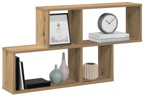 vidaXL Ράφι Τοίχου για Τεχνίτης Δρυς 100x18x53 εκ. Μοριοσανίδα