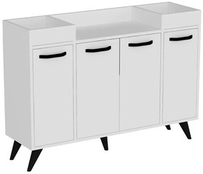 Μπουφές Visar 505CRL1311 120x35x88,5cm White Μοριοσανίδα, Μελαμίνη