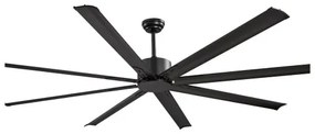 VEVOR 213 cm Aluminum Ceiling Fan Without Light Remote Control DC Motor Black