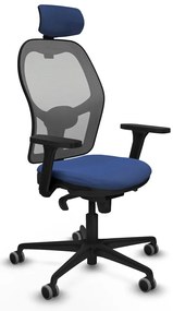 Καρέκλα γραφείου με κεφαλάρι Piqueras y Crespo 3D036G2 Ναυτικό Μπλε