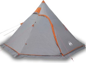 vidaXL Σκηνή Κάμπινγκ Tipi 5 Ατόμων Αδιάβροχη Γκρι