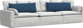 vidaXL Μαξιλάρι Καναπέ 2 pcs Μπλε 120 x 40 cm ύφασμα