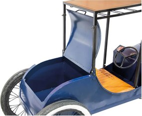 EXTREME INTERIOR DESIGN METAL OLDTIMER WITH WINE RACK 68816