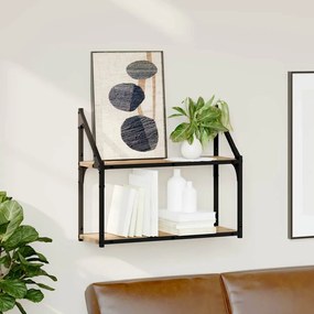 vidaXL Ράφι Τοίχου artisan δρυς 60 x 21 x 51 cm Επεξεργασμένο ξύλο