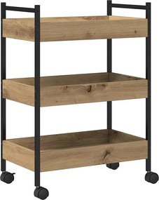 vidaXL Καρότσι Κουζίνας Artisan Oak 50 x 30 x 70 εκ.