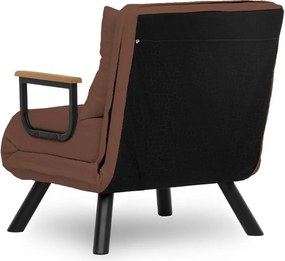 Πολυθρόνα-Κρεβάτι Ανοιχτό Καφέ SANDO SINGLE 78x67x78