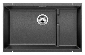 Blanco Subline-U 700-U Level Anthracite SILGRANIT™ PuraDur™ Γρανιτένιος Νεροχύτης Υποκαθήμενος με 1 Γούρνα 73x46 cm