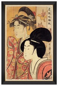 Κάδρο Two Beauties By Kitagawa Utamaro FA13122 70X110 MindTheGap Κάθετοι Ξύλο