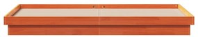 vidaXL Πλαίσιο Κρεβατιού LED Καφέ Κεριού 180x200 εκ. Μασίφ Ξύλο Πεύκου