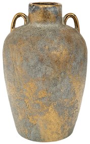 Βάζο Κεραμικό Γκρι-Χρυσό 20x35εκ. iliadis 90069