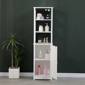Ντουλάπι-στήλη Larben pakoworld mdf λευκό 40x33x150εκ