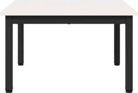 vidaXL Τραπεζάκι σαλονιού Λευκό 60 x 60 x 36 cm Στερεά ξυλεία πεύκου
