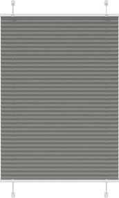 vidaXL Πλισέ περσίδα Ανθρακί 85x150 cm Πλάτος υφάσματος 84,4 cm