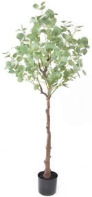 Τεχνητό Δέντρο Silver Dollar Eucalyptus 029878 150cm Green Πολυαιθυλένιο,Ύφασμα