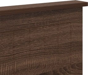 vidaXL Κεφαλάρι με κεφαλάρι Καφέ δρυς 160 cm Επεξεργασμένο ξύλο