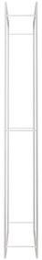 Ραφιέρα Καυσόξυλων 110 x 28 x 214 εκ. από Ανοξείδωτο Aτσάλι - Ασήμι
