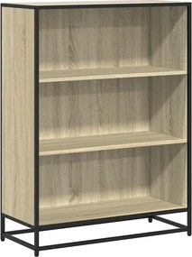 vidaXL Βιβλιοθήκη Χρώμα Sonoma Δρυς 80,5x35x107,5 εκ. Μοριοσανίδα