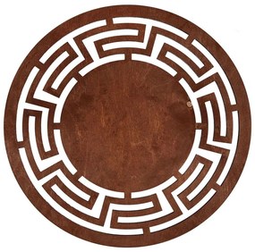 Σουπλά Labyrinth (Σετ 4Τμχ) 36x36cm Cherry Hermia Ξύλο
