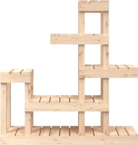 vidaXL Βάση Γλάστρας 92 x 25 x 97 εκ. από Μασίφ Ξύλο Πεύκου