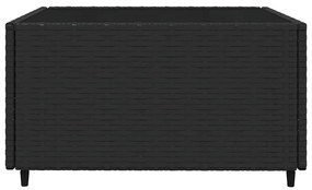 vidaXL Σαλόνι Κήπου Σετ 3 Τεμαχίων Μαύρο Συνθετικό Ρατάν με Μαξιλάρια