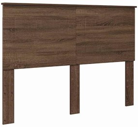 vidaXL Κεφαλάρι Καφέ δρυς 150 cm Επεξεργασμένο ξύλο