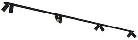 Φωτιστικό Οροφής - Σποτ Mono 7701 8xGU10 10W 2X200 Black-Gold Nowodvorski Metal, Plastic