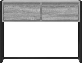 vidaXL End Table Γκρίζο Σονομα 100 x 36 x 75 εκ. Επεξεργασμένο ξύλο