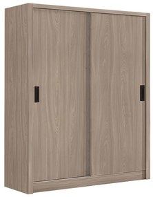 Ντουλάπα Δίφυλλη VANITY Συρόμενη Καρυδί MDF 160x60x200cm