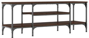 vidaXL Έπιπλο Τηλεόρασης Καφέ Δρυς 121x35x45 εκ. Επεξ. Ξύλο/Σίδερο