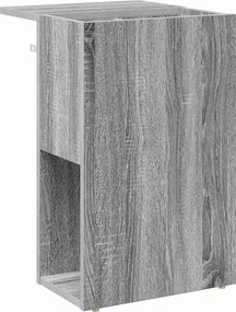 vidaXL End Table Γκρίζο Σονομα 35 x 40 x 55 εκ. Επεξεργασμένο Ξύλο