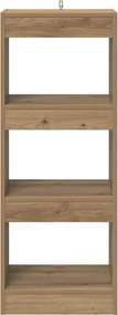 vidaXL Βιβλιοθήκη artisan δρυς 37 x 30 x 103 εκ Επεξεργασμένο ξύλο