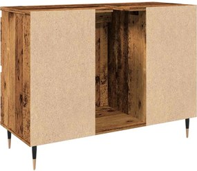 vidaXL Ντουλάπι Μπάνιου Παλαιό Ξύλο 80x33x60εκ. από Επεξεργασμένο Ξύλο