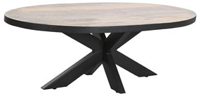 Τραπεζάκι Καφέ DKD Home Decor Φυσικό Μέταλλο Ξύλο από Μάνγκο 130 x 70 x 45 cm