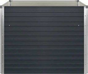 vidaXL Ζαρντινιέρα Ψηλή Ανθρακί 100x100x77 εκ. Γαλβανισμένος Χάλυβας