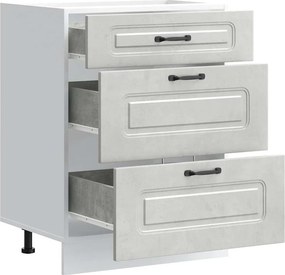 vidaXL ντουλάπι βάσης κουζίνας Kalmar από Επεξεργασμένο Ξύλο