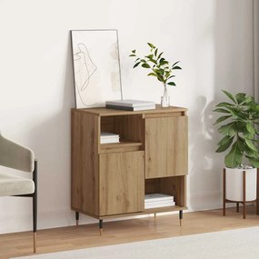 vidaXL Πλαϊνό γραφείο artisan δρυς 60 x 35 x 70 cm Επεξεργασμένο ξύλο