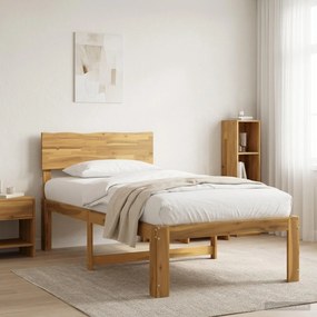 vidaXL Μονό Κρεβάτι με Κεφαλάρι ROSTOCK Λευκό 75 x 190 cm
