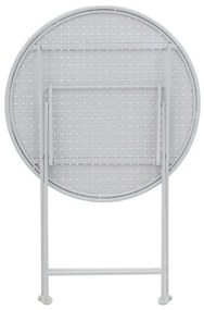 Τραπεζαρία Walen pakoworld σετ 3τεμ μέταλλο λευκό