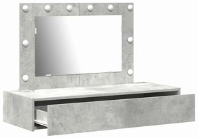vidaXL Τραπέζι περιποίησης Γκρι 100 x 40 x 70 εκ. Επεξεργασμένο ξύλο