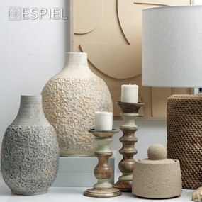 ΒΑΖΟ ΓΚΡΙ ΚΕΡΑΜ. 18,5Χ18,5Χ31,5ΕΚ