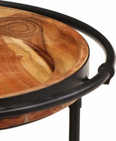 vidaXL Σετ τραπεζιών 2 τεμαχίων από μασίφ ξύλο ακακίας