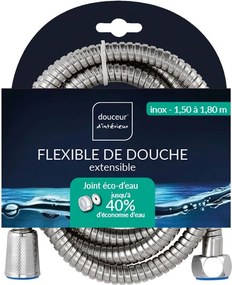 Σπιράλ Ντουζ Douceur d'intérieur - 150 - 180cm - Chrome