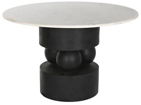 Τραπεζαρία Home ESPRIT Μάρμαρο Ξύλο από Μάνγκο 120 x 120 x 76 cm