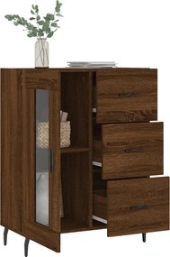 vidaXL Ντουλάπι Καφέ Δρυς 69,5 x 34 x 90 εκ. Επεξεργασμένο Ξύλο