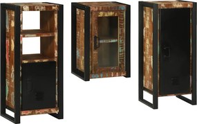 vidaXL Σετ Επίπλων Μπάνιου 3 τμχ. Πολύχρωμο 40 x 35 x 90 εκ.